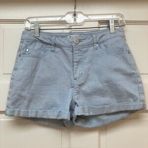 Love, Fire light blue cuffed shorts size 5